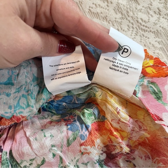 Anthropologie Bhanuni by Joyti embroidered ruffle sleeve beaded top - Picture 11 of 15